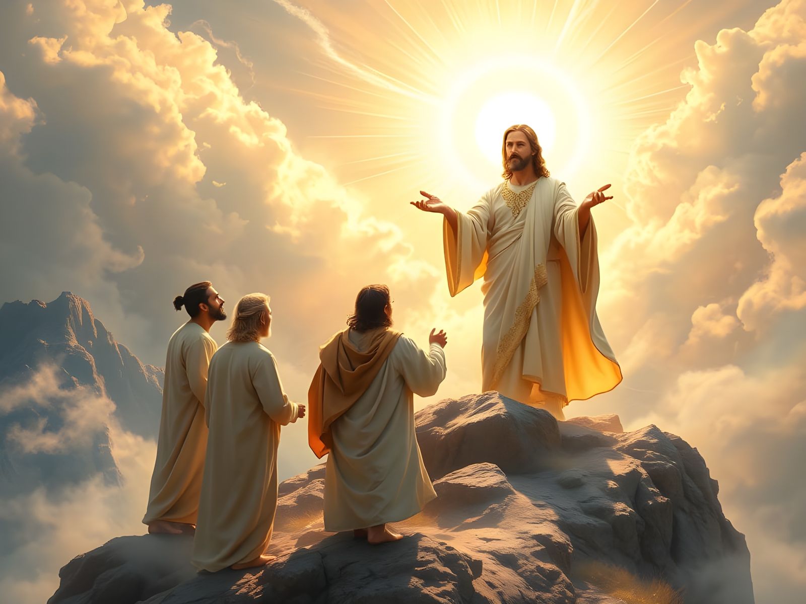 Transfiguration Scene in Divine Light