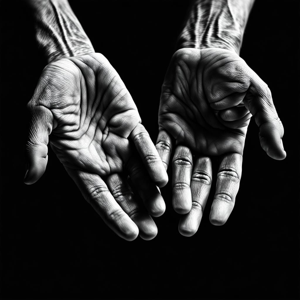 Vibrant Black and White Art in High Contrast Style