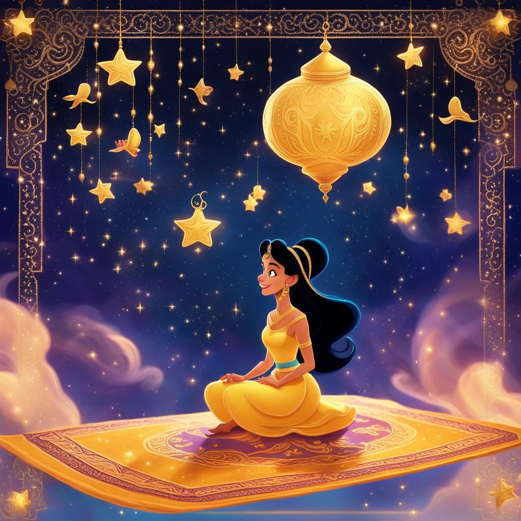 Jasmine's Magic Carpet Ride in Disney Style