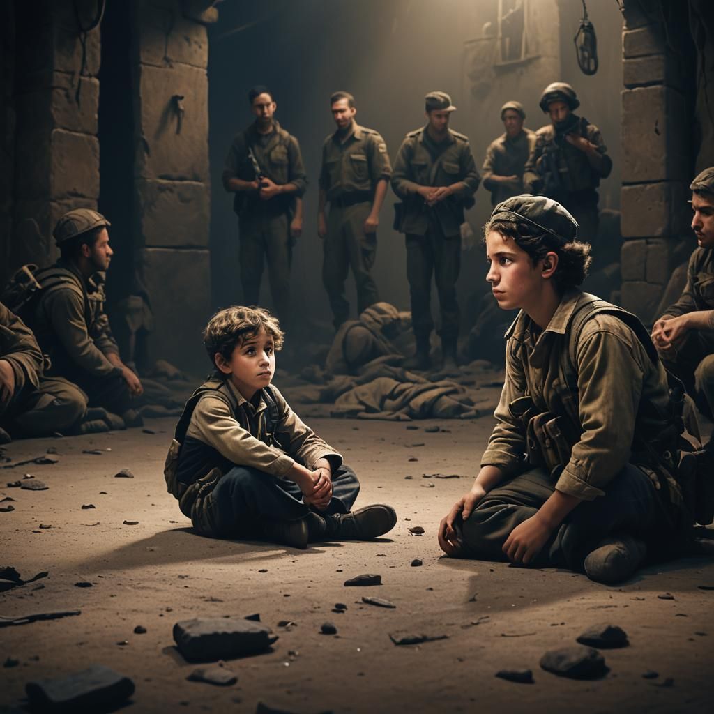 Hopeful Image: Israeli Soldier Extends Hand to Child