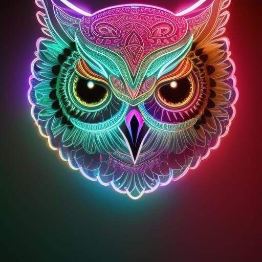 Neon Owl Sign
