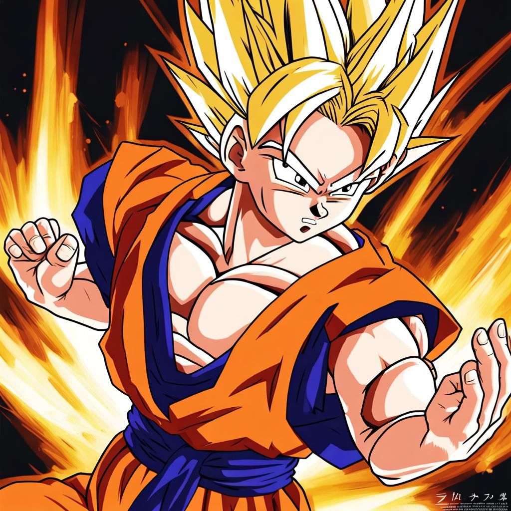 Gohan Super Saiyan 2: Anime Key Visual