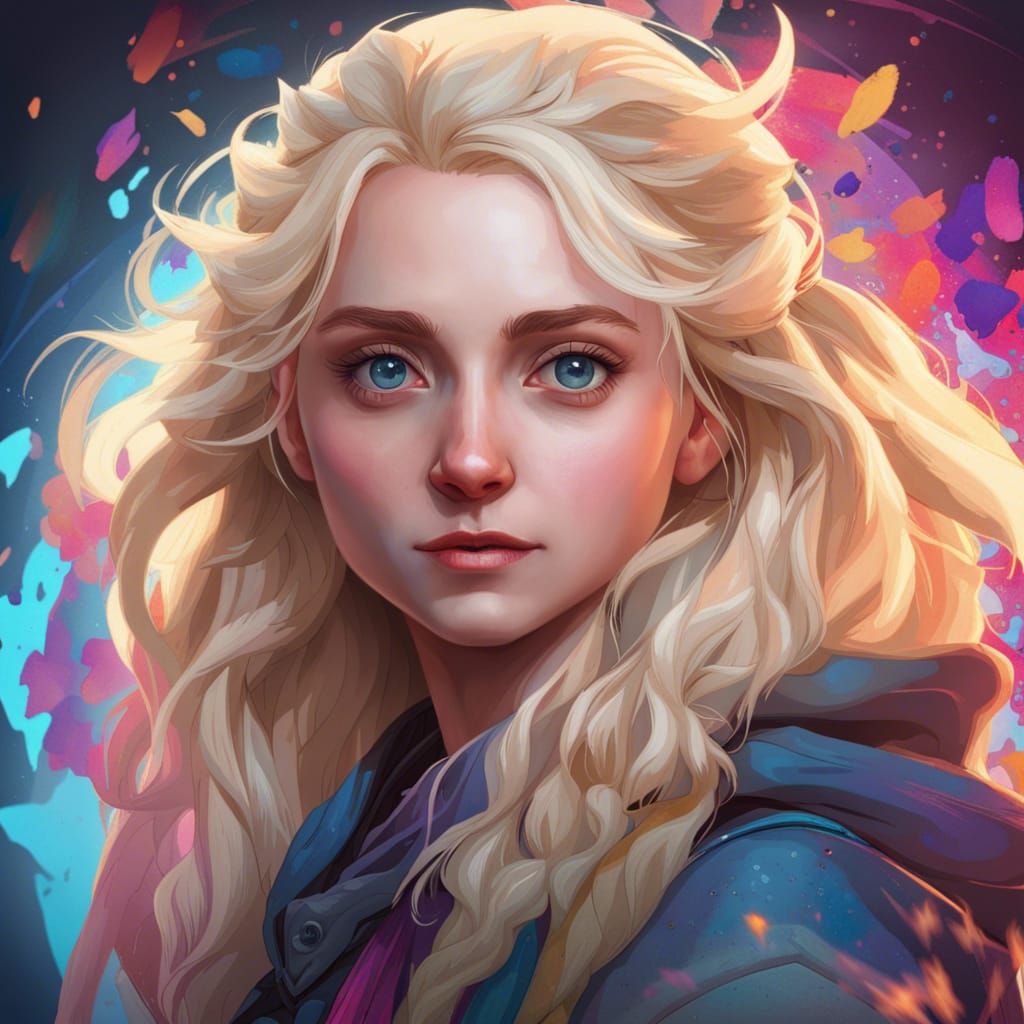 Luna Lovegood Portrait in Artstation Style