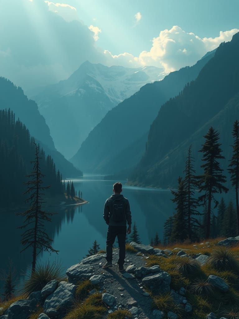 Abstract Hand Reaching Out in Despair