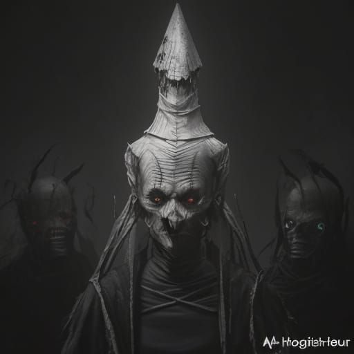 Sinister Surrealist Horror in Dark Cinematic Style