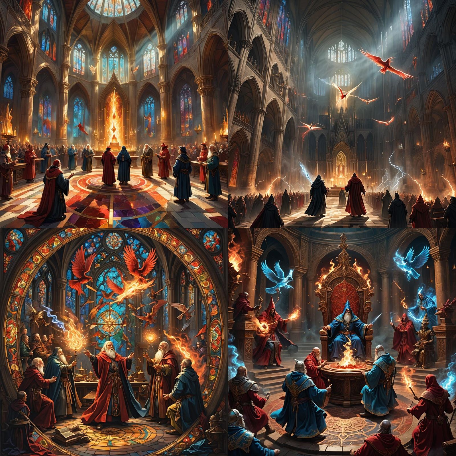 Wizard Teams Duel Under Cardinal's Watch