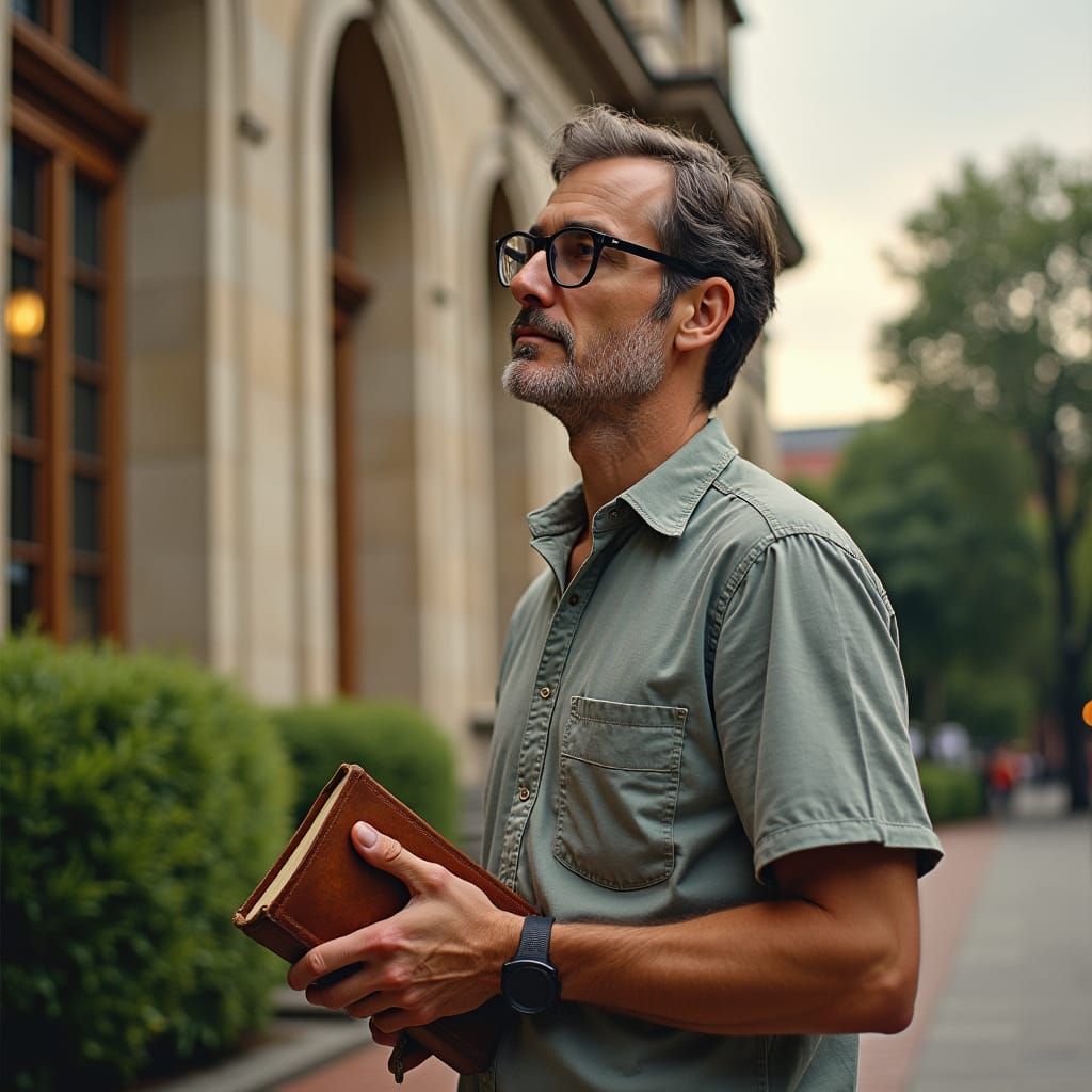 Museum Contemplation: Impressionistic Portrait of a Seattle ...