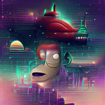 AI Generated Image of 'Futurama'