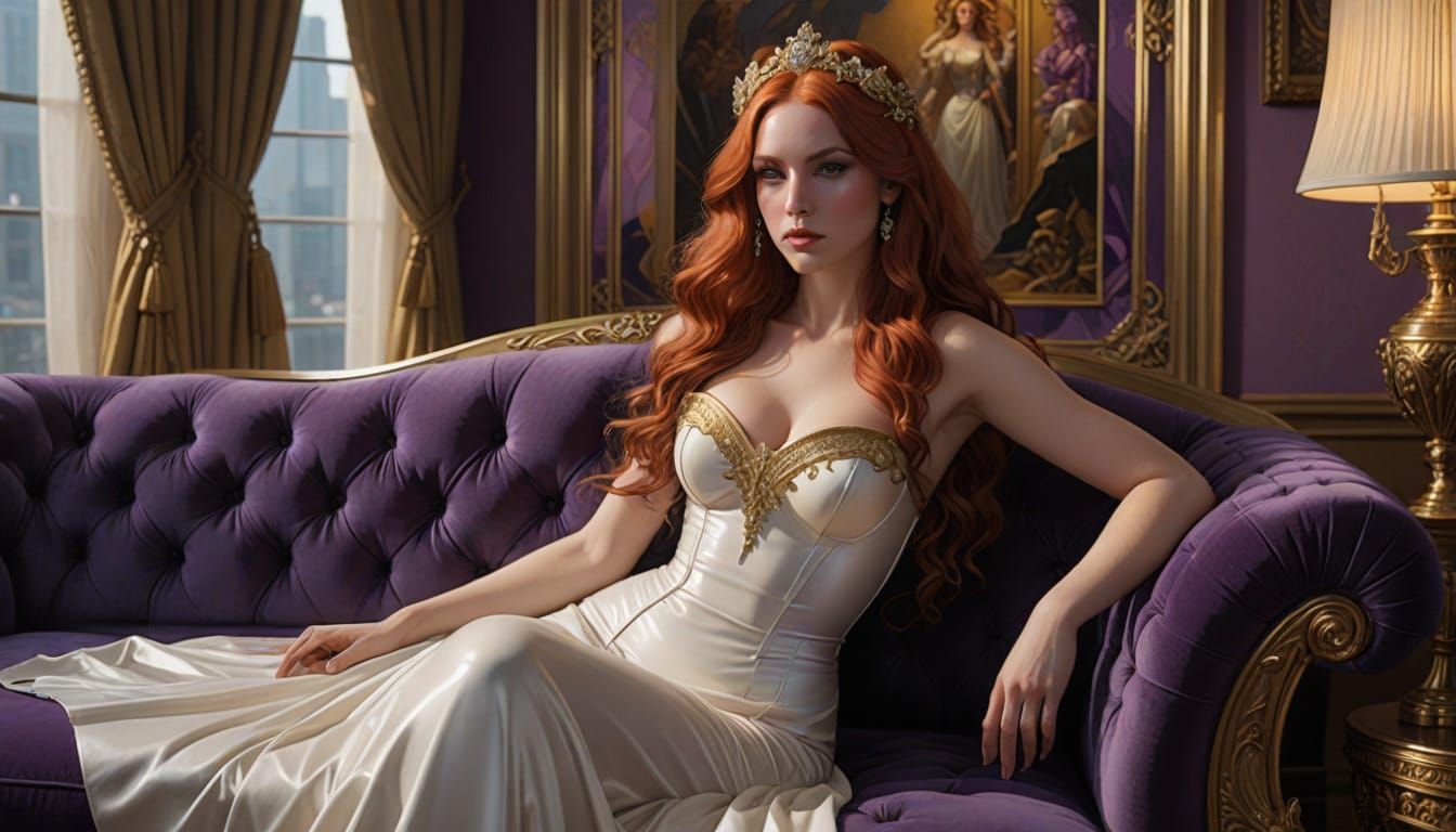 Ethereal Bridal Elegance in Latex and Luxury