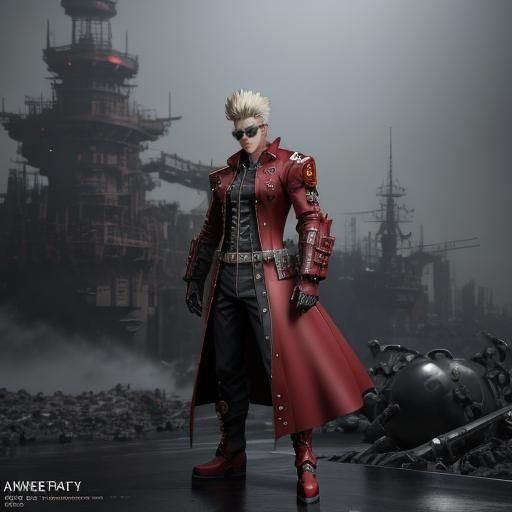 Vash the Stampede in Detailed 3D Anime Art