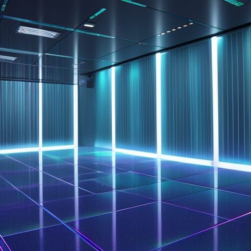 Iridescent Vaseline Glass Disco Tiles in Liminal Fog