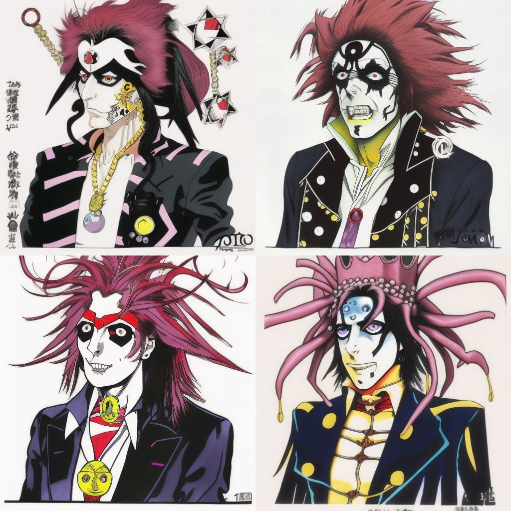 Alice Cooper as King Crimson in Manga Style