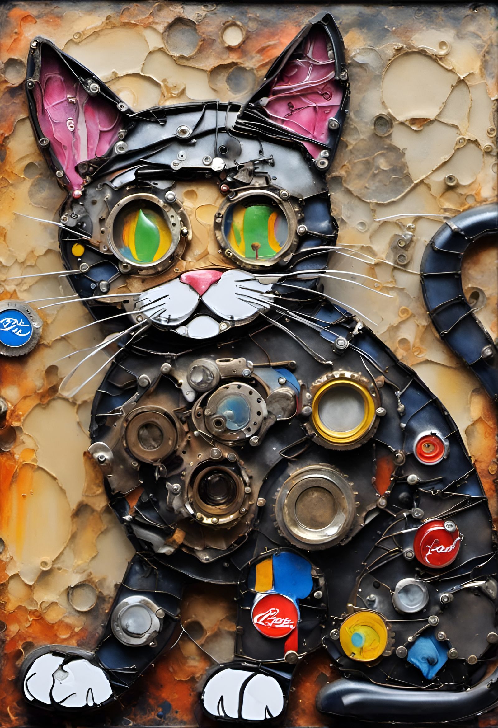 Recycled Purdy Cat