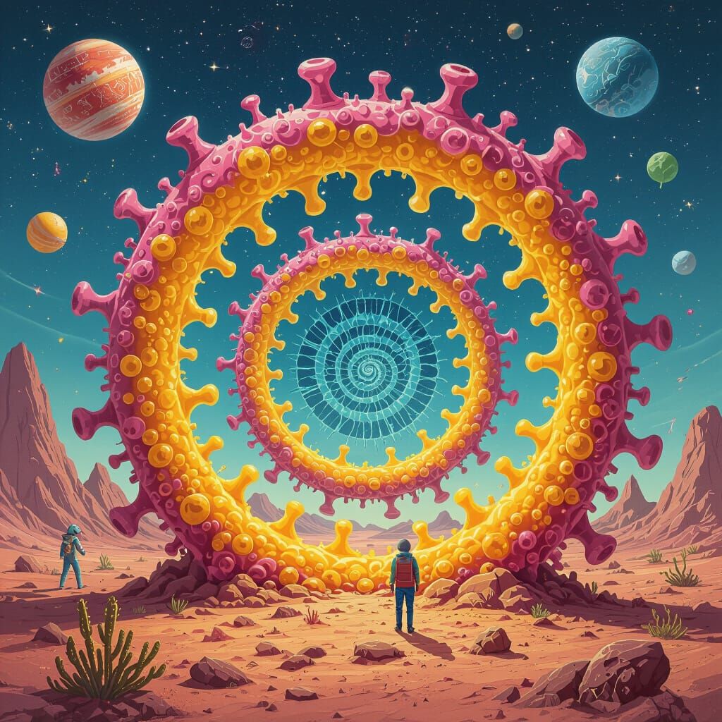 AI-Generated Abstract Art of Weirdness