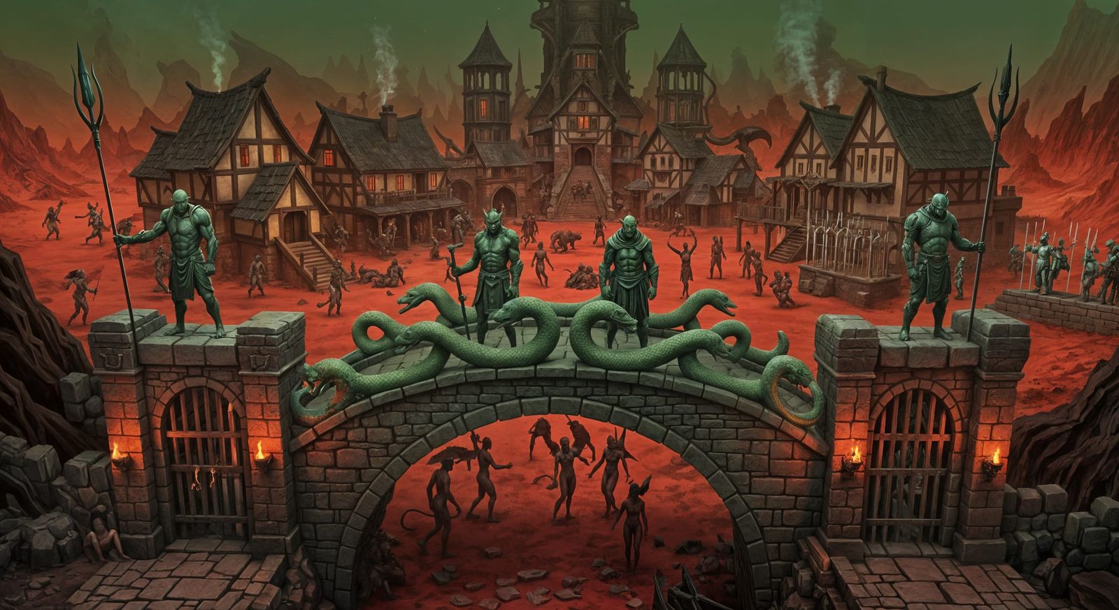 Dark Venus: Hellish Landscape with Ifrit Guards