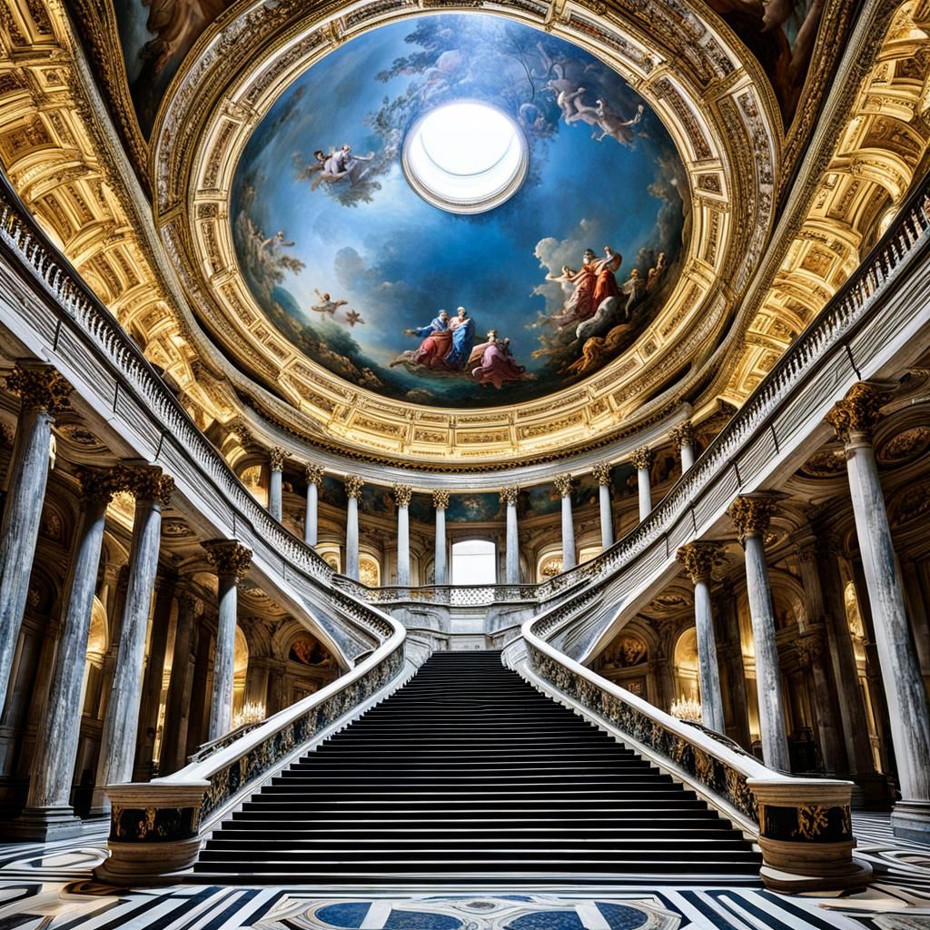 Royal Palace of Caserta Grand Staircase, Baroque