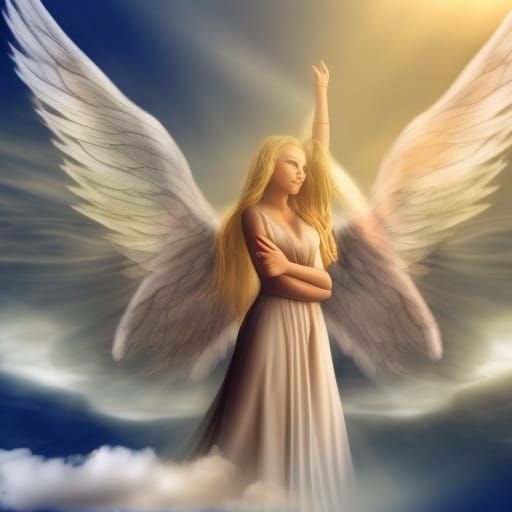 Angels and Demons Clash in a Divine Sky Battle