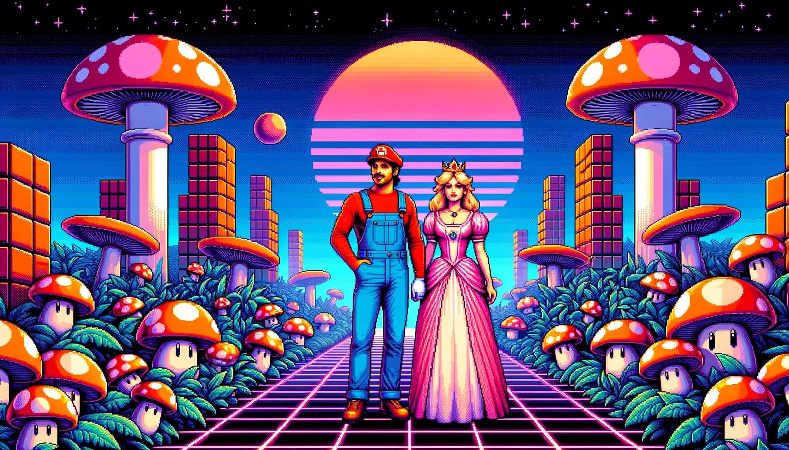 The plumber and the Princess.