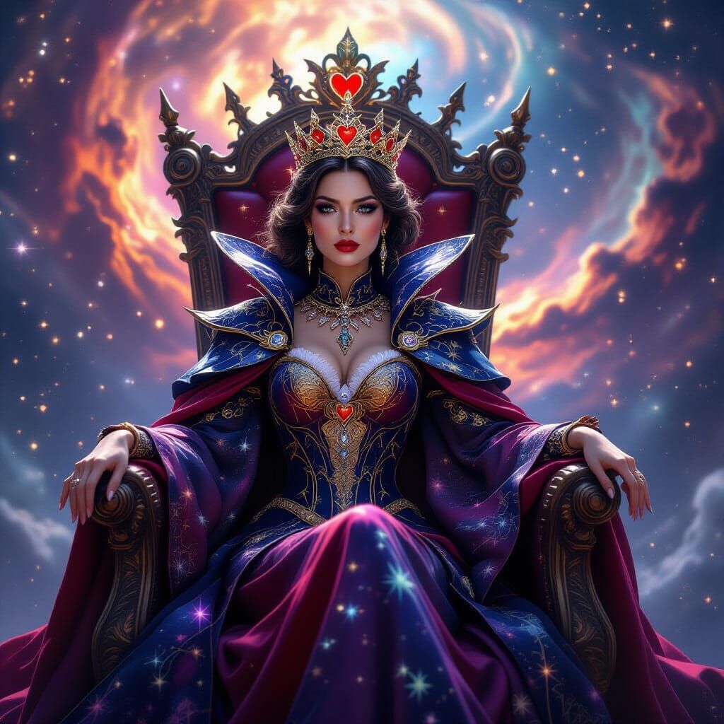 Empress Queen of Hearts Rules Celestial Court