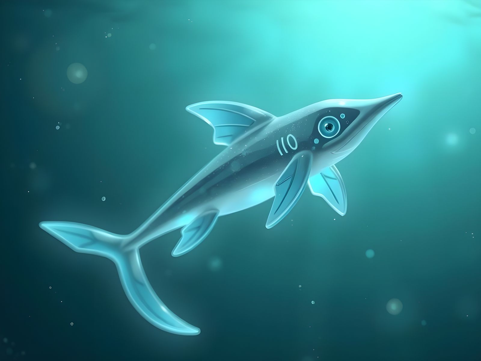 Crystalline Dogfish Pokémon in Cold Northern Sea