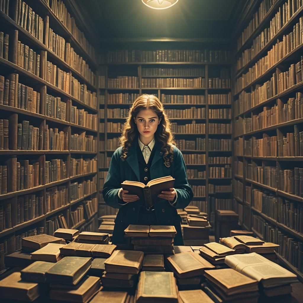 Nancy Drew and the Ancient Libraries: Cinematic Film Still