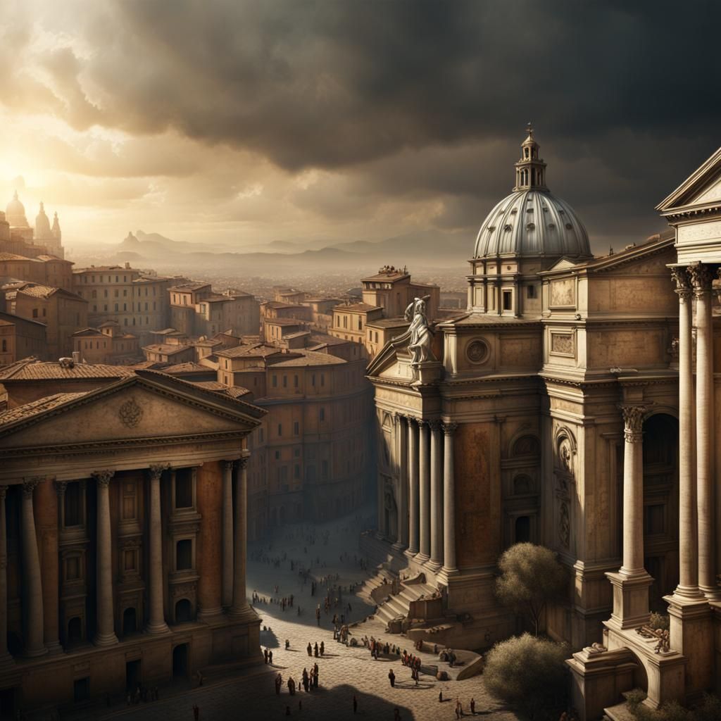 Epic Cinematic Rome: A Digital Matte Painting