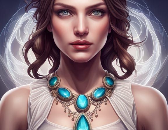 Renaissance Beauty in Hyper-Realistic Portrait