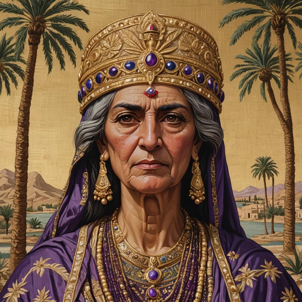 Queen Laodike of Syria in Ancient Mesopotamian Landscape