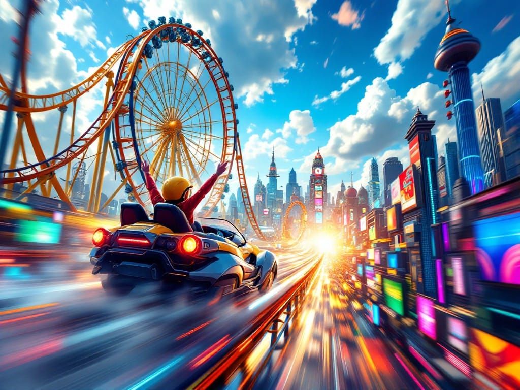 Thrilling Roller Coaster Odyssey