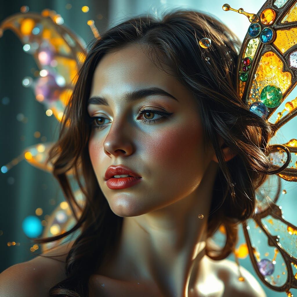 Glass fairy surealism