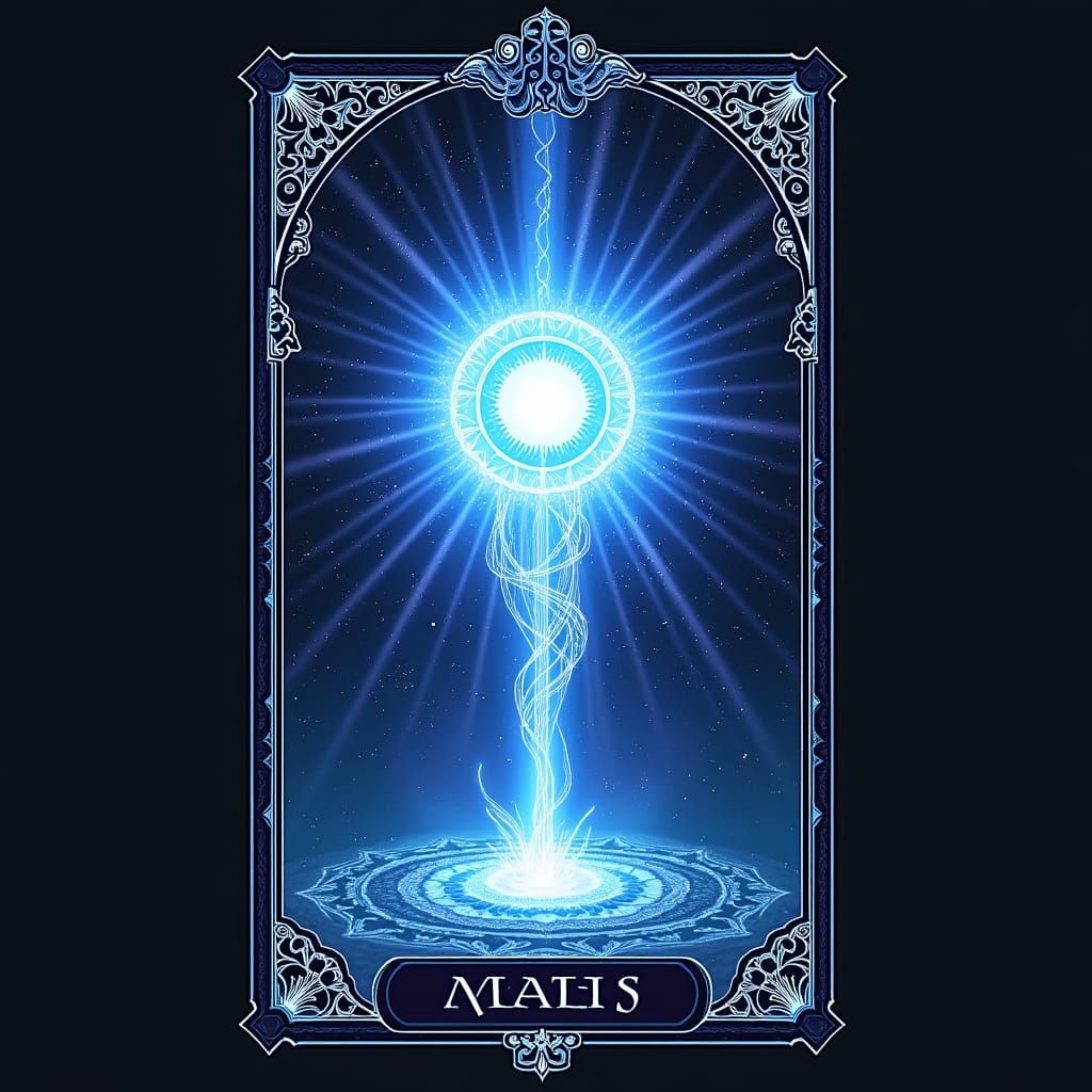 Ace of Magic Tarot Card with Ethereal Glow