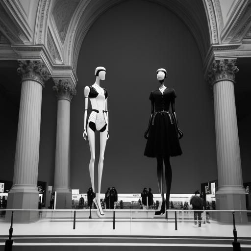 Giant Mannequins in Black and White Photography