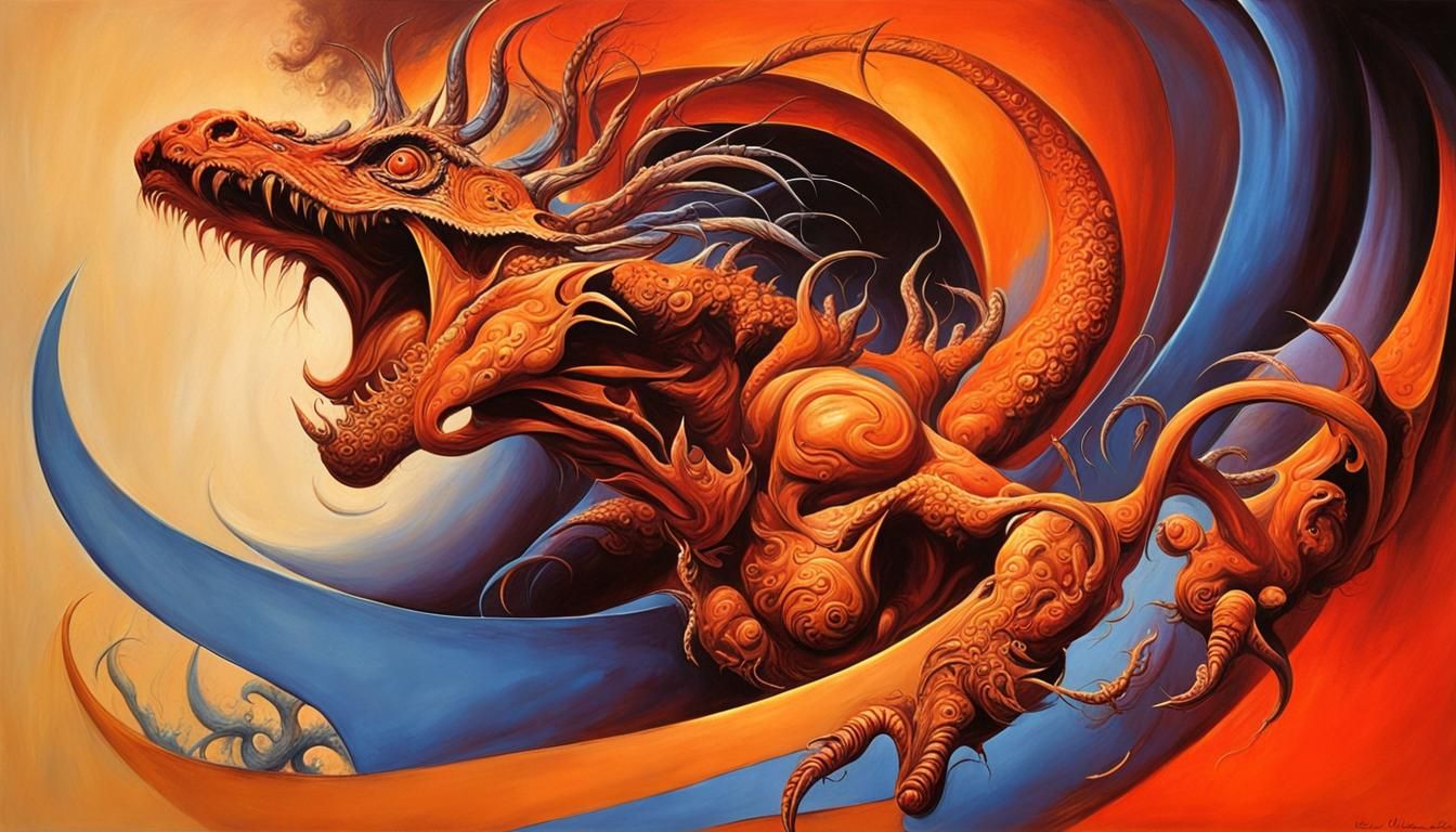 Abstract Fantasy Art in Boris Vallejo Style