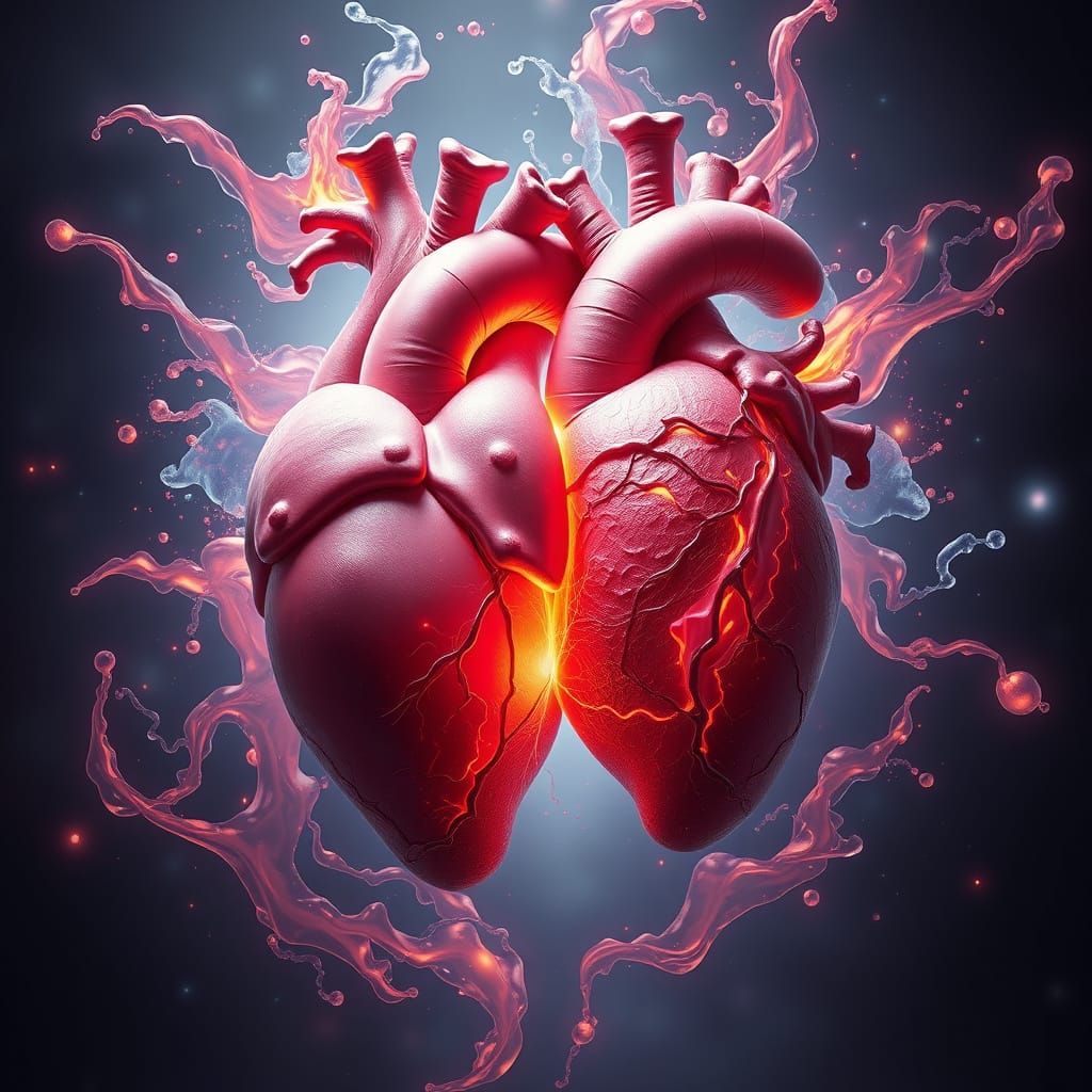 Fantastical Hearts Unite in Vibrant Fusion