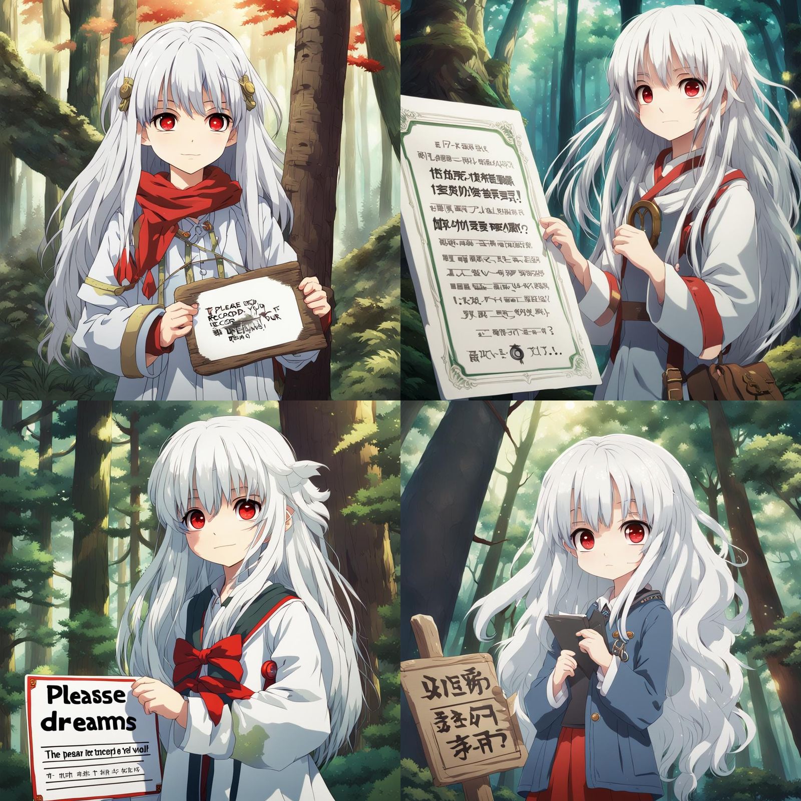 Anime Girl Asks to Record Dreams in Fantasy Forest