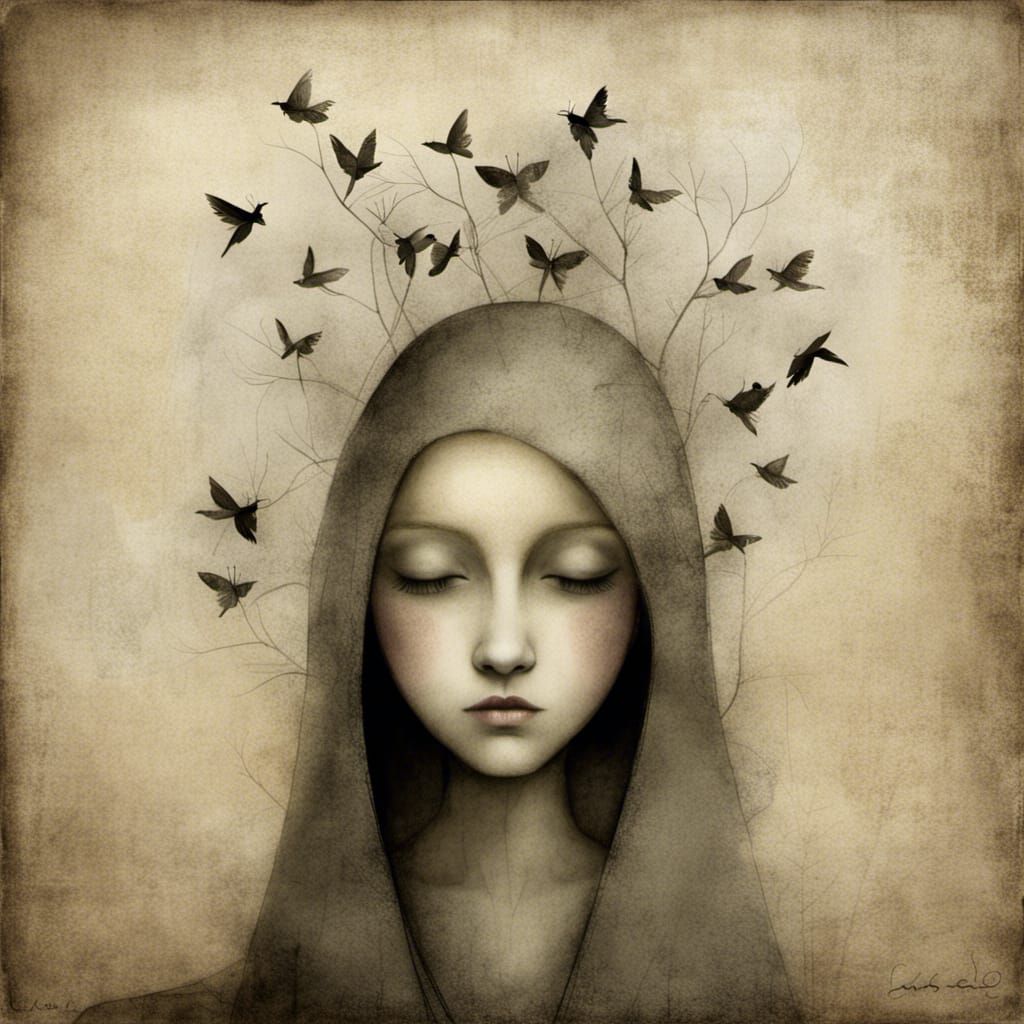 Classic Portrait With Dramatic Lighting