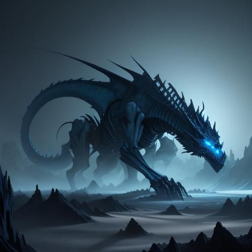 Enormous Entity of Terror in Dark Fantasy Concept Art