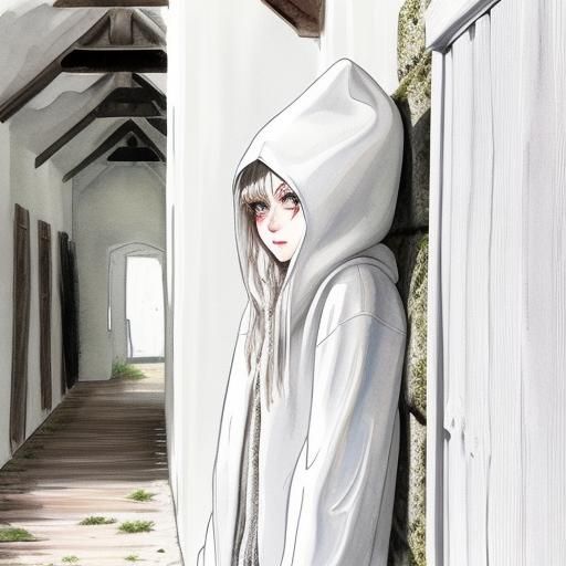 Mischievous One-Eyed Monster in Watercolor Style