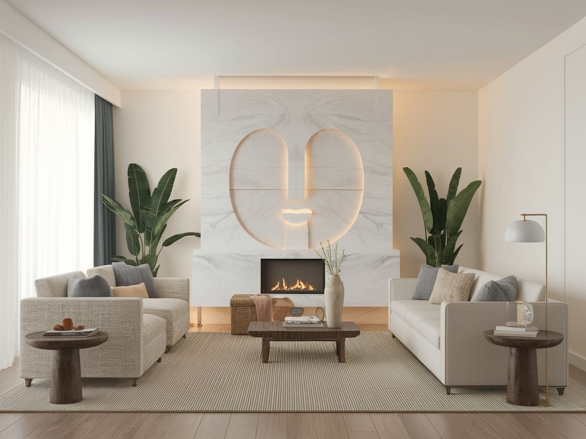 Feng Shui Furniture Arrangement Creates a Whimsical Face