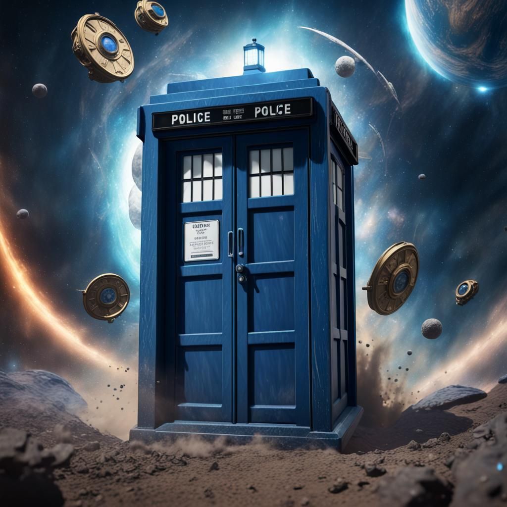 TARDIS Soars Through Space in Detailed Matte Painting