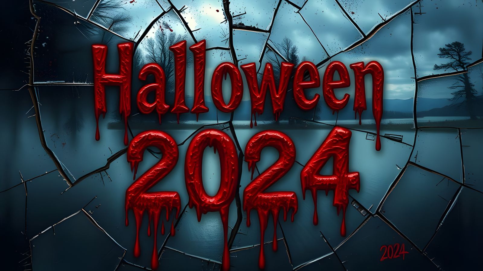 Creepy Abstract Mirror for Halloween 2024