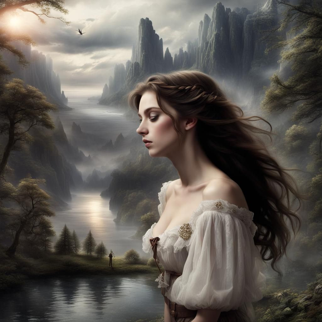 Romantic Matte Painting of Love Rediscovered