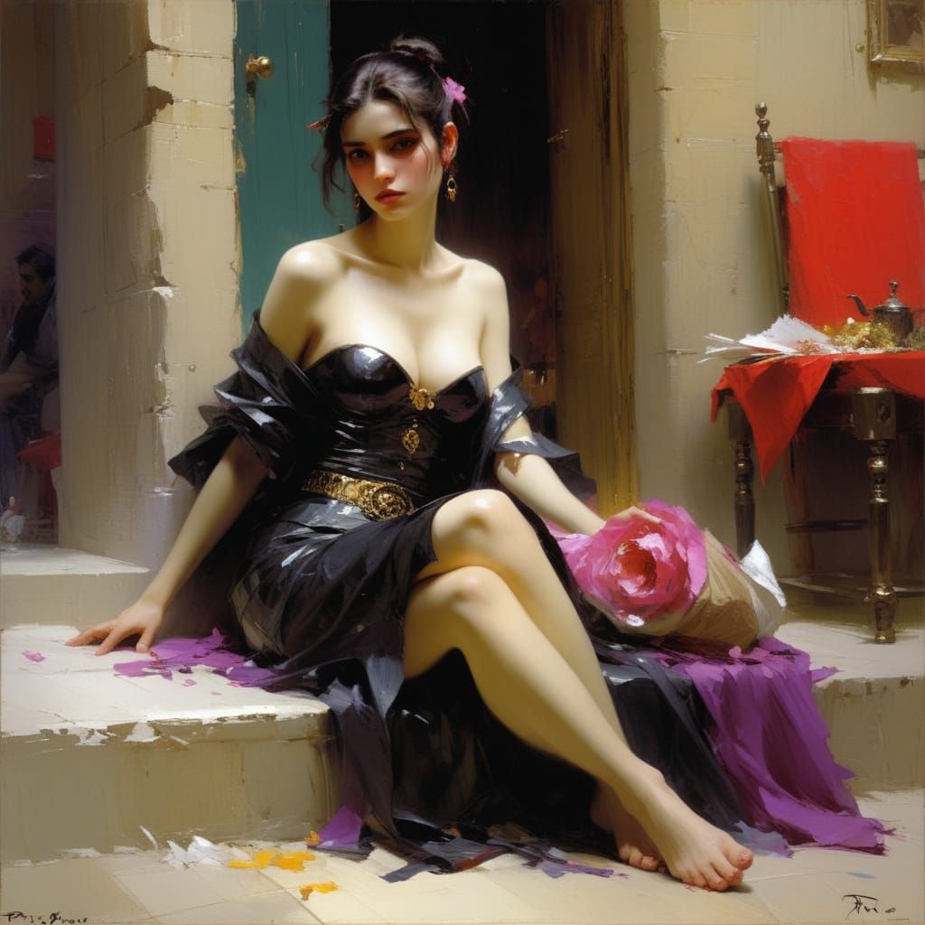 Eerie Grimdark Landscape in Somber Tones