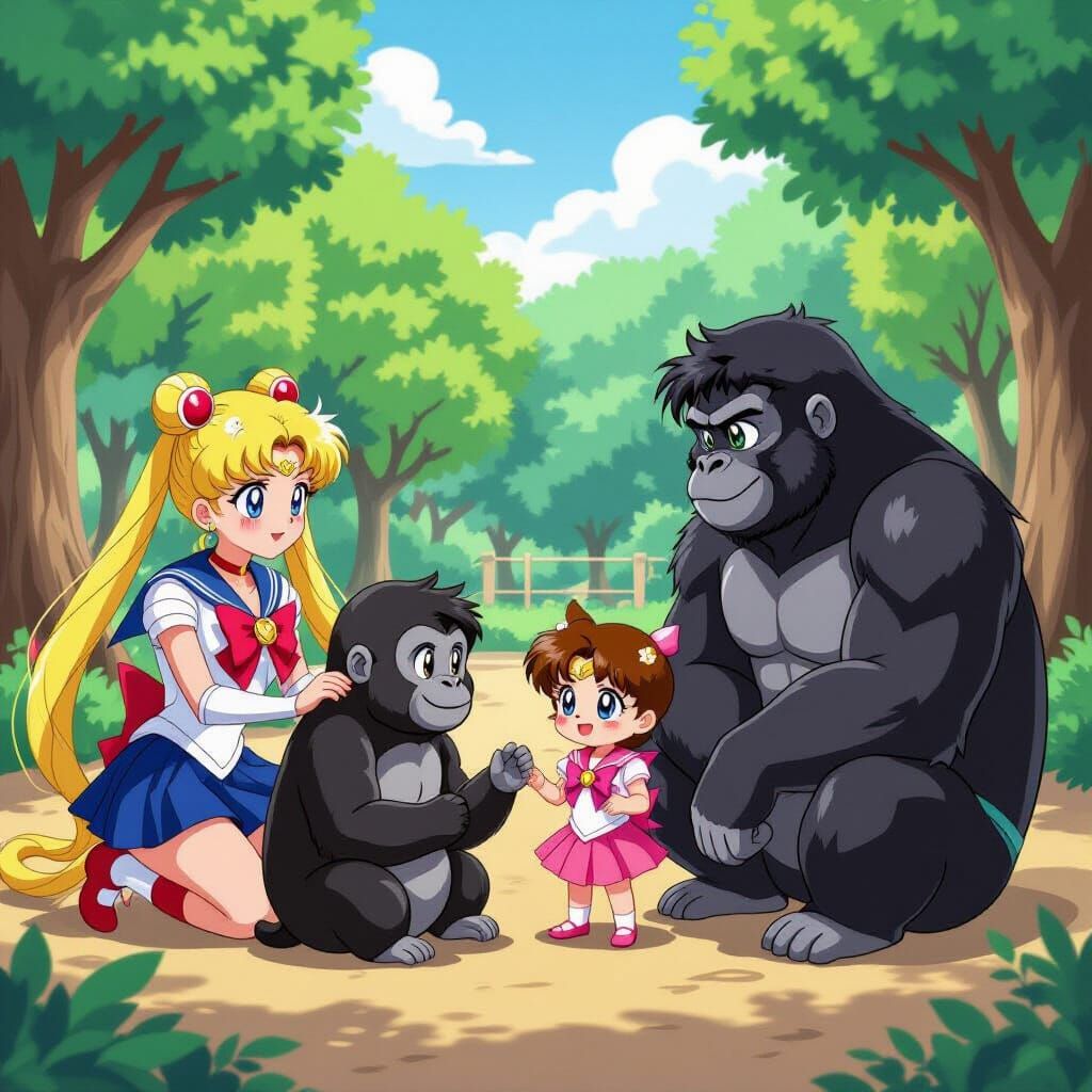 Sailor Moon Family Fun at the Zoo