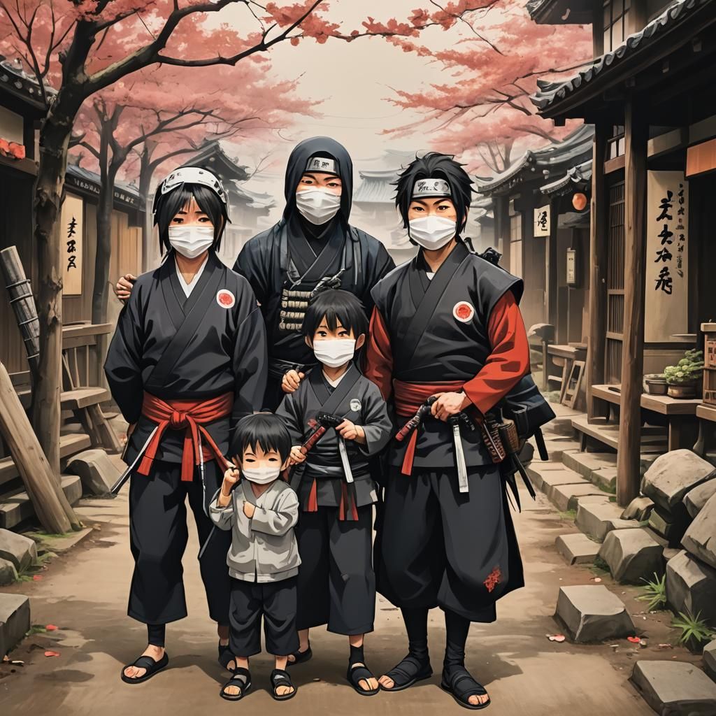 Happy Family with Ninja Theme