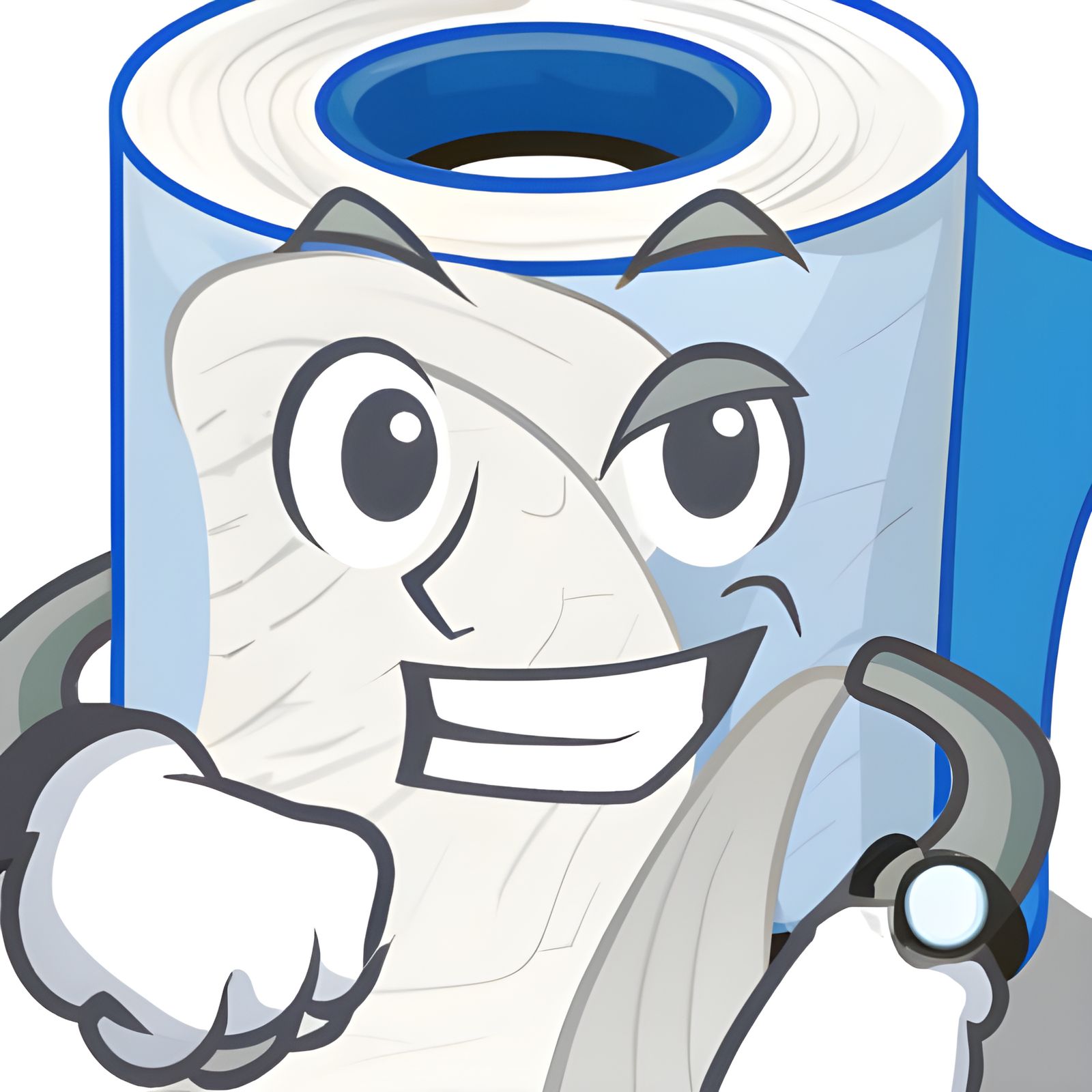 Toilet Paper Roll Wearing a Garmin Watch