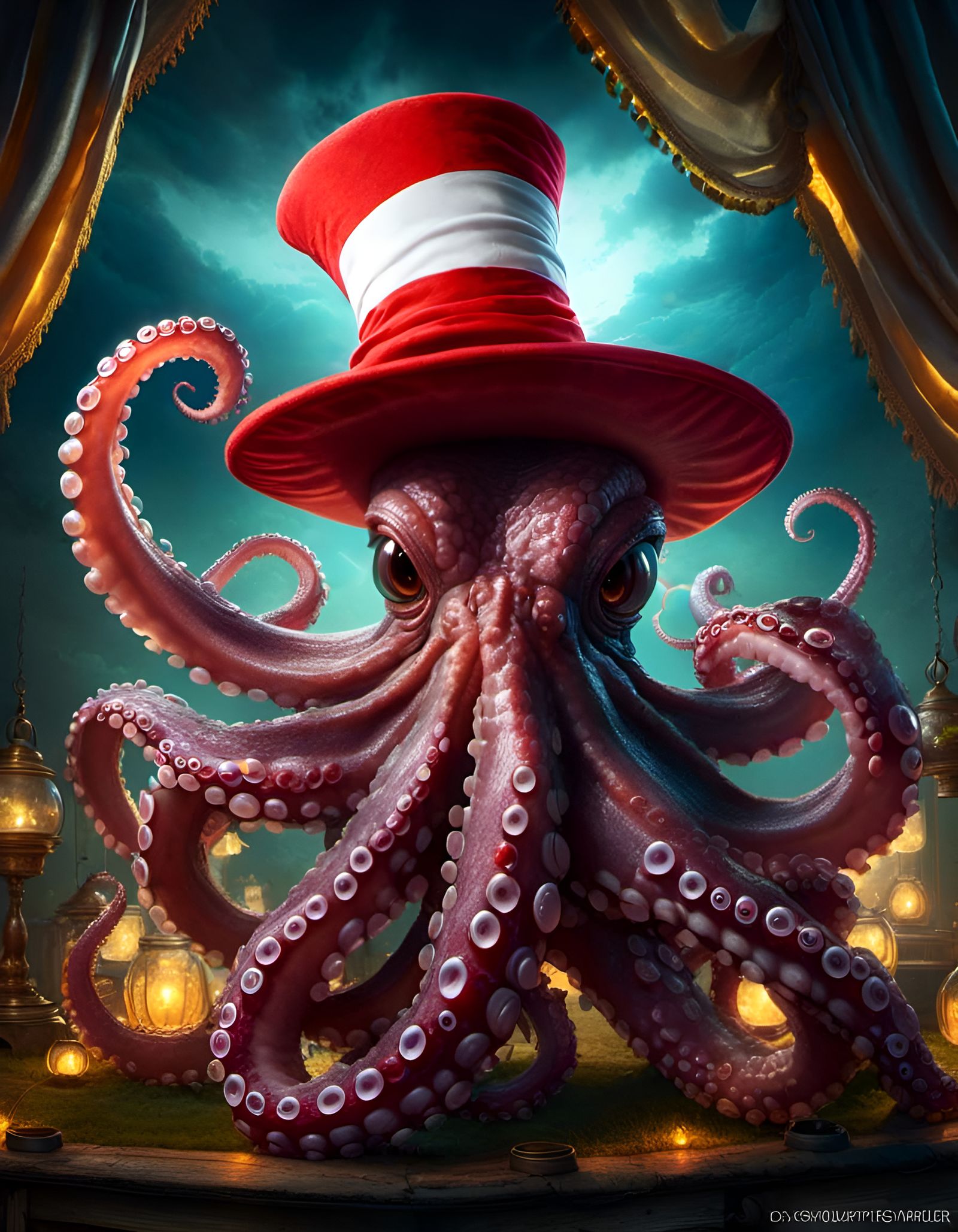 Dr Seuss inspired Kraken