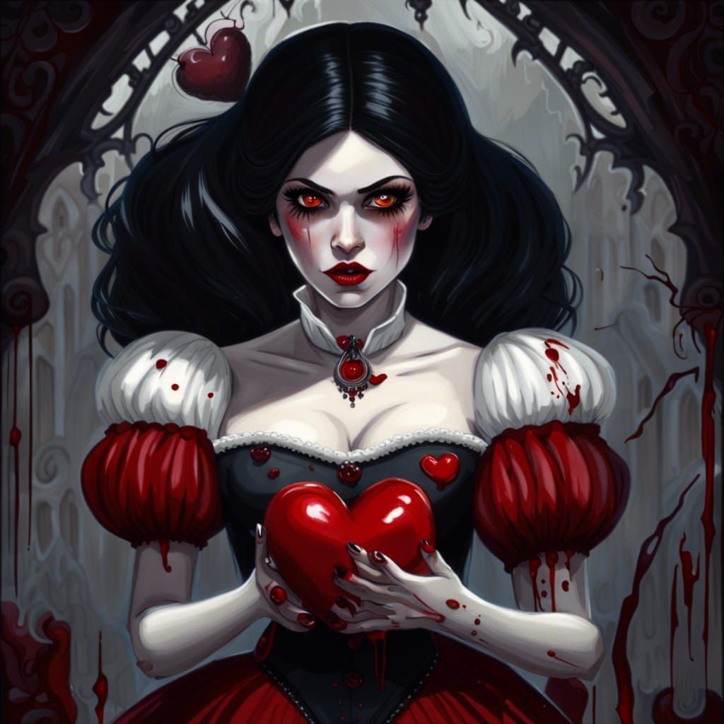 Vampire Snow White with Automatic Gun