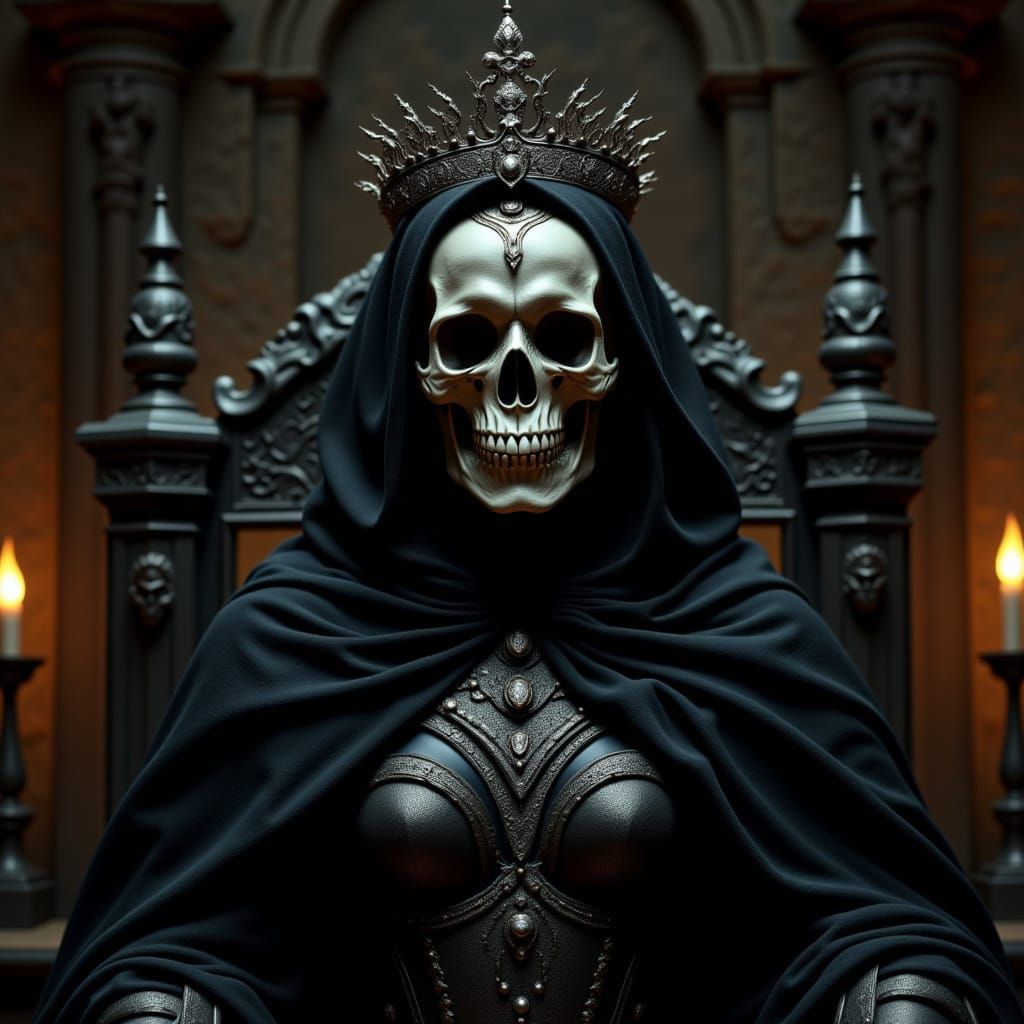 Supernatural Queen in Grimdark Armour with Diamond Crown