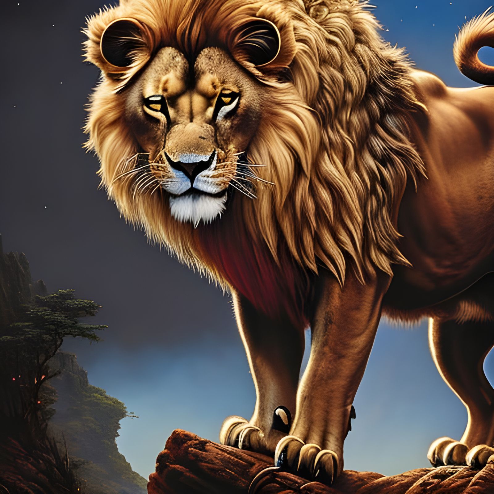 Lion King Scar in Rococo Restaurant